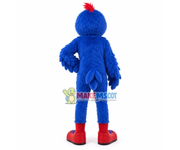 Long-billed Blue Bird of Marathon Mascot Costume Long-billed Blue Bird of Marathon Mascot Costume