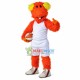 Orange Furry Monster Carrying Basketball Mascot Costume Orange Furry Monster Carrying Basketball Mascot Costume