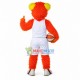 Orange Furry Monster Carrying Basketball Mascot Costume Orange Furry Monster Carrying Basketball Mascot Costume