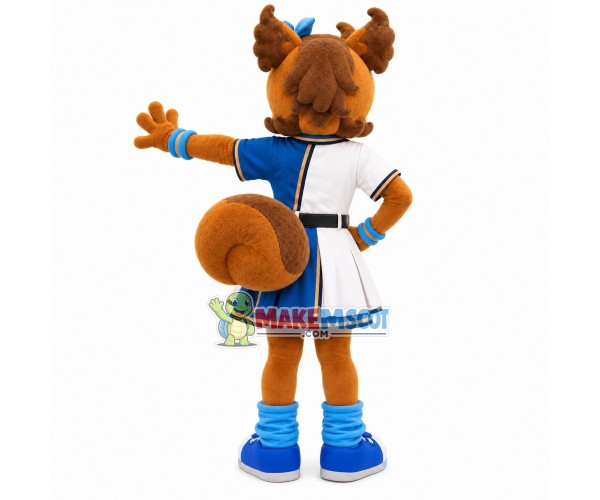 Charismatic Cheerleading Squirrel Mascot Costume Charismatic Cheerleading Squirrel Mascot Costume