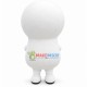Handmade Pure White Snowman With Shiny Stars Mascot Costume Handmade Pure White Snowman With Shiny Stars Mascot Costume