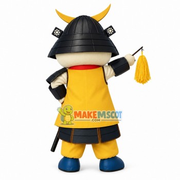 Funny Japanese Rice Ball Samurai Mascot Costume