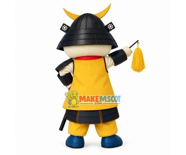 Funny Japanese Rice Ball Samurai Mascot Costume Funny Japanese Rice Ball Samurai Mascot Costume