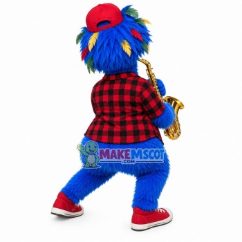 Art Dog Playing The Saxophone Mascot Costume