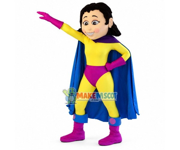 Gentle Superwoman of The University Mascot Costume Gentle Superwoman of The University Mascot Costume