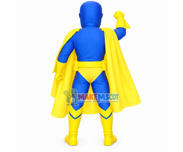 Masked Hero of Science Fair Mascot Costume Masked Hero of Science Fair Mascot Costume