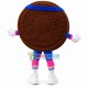 Chocolate Chip Cookie With Cream Filling Mascot Costume Chocolate Chip Cookie With Cream Filling Mascot Costume