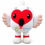 Cartoon White Bird With Bulging Body Mascot Costume