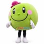 Lightweight Green Doll With Round Body Mascot Costume