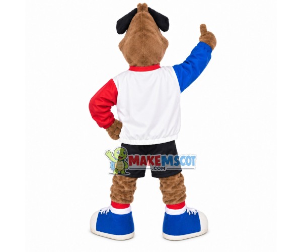 Entertaining Dog In Baseball Uniform Mascot Costume Entertaining Dog In Baseball Uniform Mascot Costume