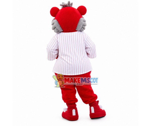 Self-encouraging Red Tiger Mascot Costume Self-encouraging Red Tiger Mascot Costume