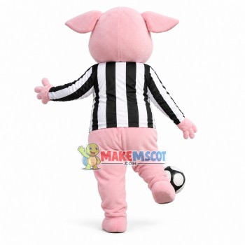 Focused Pig Playing The Football Mascot Costume Focused Pig Playing The Football Mascot Costume