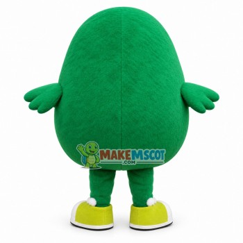 Green Bird Cartoon Mascot Costume of Garden Party Green Bird Cartoon Mascot Costume of Garden Party