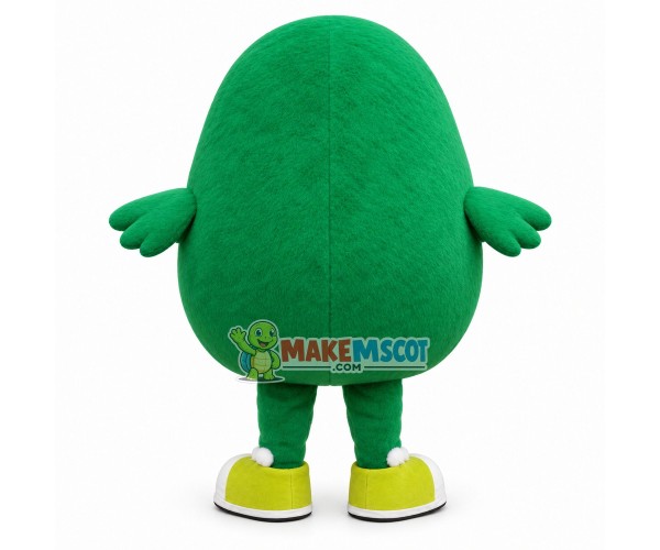 Green Bird Cartoon Mascot Costume of Garden Party Green Bird Cartoon Mascot Costume of Garden Party