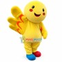 Cartoon Smiley Doll With Big Wings Mascot Costume