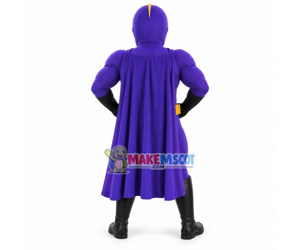The Masked Villain Hero Mascot Adult Costume The Masked Villain Hero Mascot Adult Costume