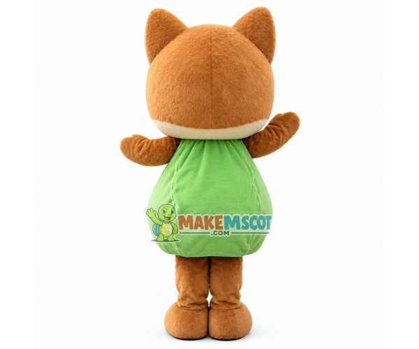 Cabbage Fox Soliciting Guests Mascot Costume Cabbage Fox Soliciting Guests Mascot Costume