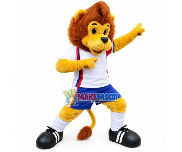 Energetic Adult Sports Lion Mascot Costume Energetic Adult Sports Lion Mascot Costume