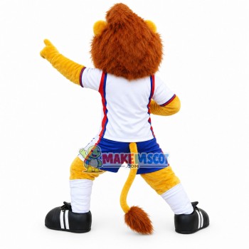 Energetic Adult Sports Lion Mascot Costume Energetic Adult Sports Lion Mascot Costume
