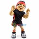 Black Athlete Wearing Protective Headgear Mascot Costume Black Athlete Wearing Protective Headgear Mascot Costume