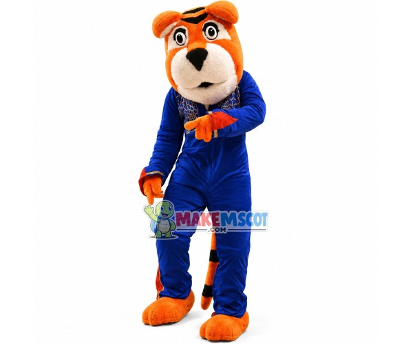 Chairman Tiger Hosting the Scene Mascot Costume Chairman Tiger Hosting the Scene Mascot Costume