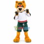 Plush Little Tiger With Energy Mascot Costume
