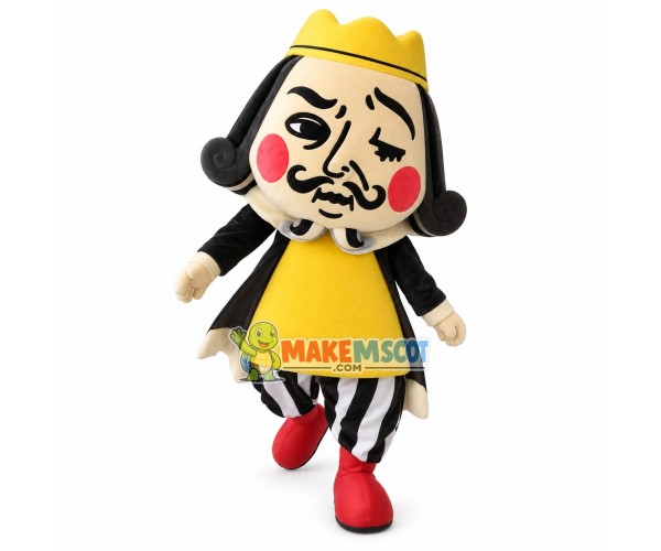 The Frowning King of The Fair Mascot Costume The Frowning King of The Fair Mascot Costume