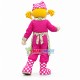 Foreign Waiter With Golden Double Ponytail Mascot Costume Foreign Waiter With Golden Double Ponytail Mascot Costume
