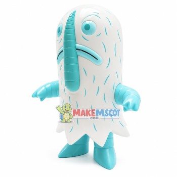 Funny Cartoon White Monster With Elephant Nose Mascot Costume Funny Cartoon White Monster With Elephant Nose Mascot Costume