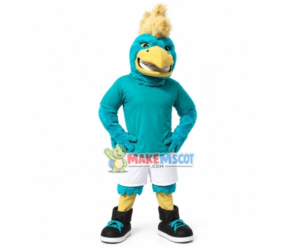 Powerful Lake Blue Eagle of University Mascot Costume Powerful Lake Blue Eagle of University Mascot Costume
