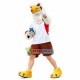 Walking Style Furry Falcon Holding Ball Mascot Costume Walking Style Furry Falcon Holding Ball Mascot Costume