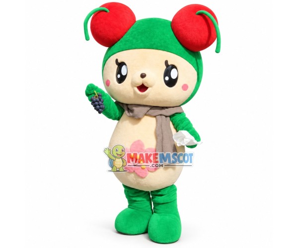 Cute Orchard Green Ant Baby Mascot Costume Cute Orchard Green Ant Baby Mascot Costume