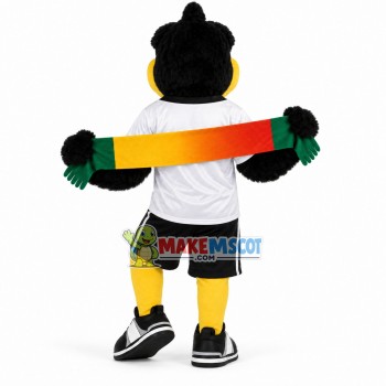 Adult Black Eagle Holding The Signage Mascot Costume Adult Black Eagle Holding The Signage Mascot Costume