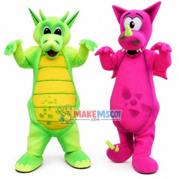 Funny Bright Color Dragon Mascot Costume Funny Bright Color Dragon Mascot Costume