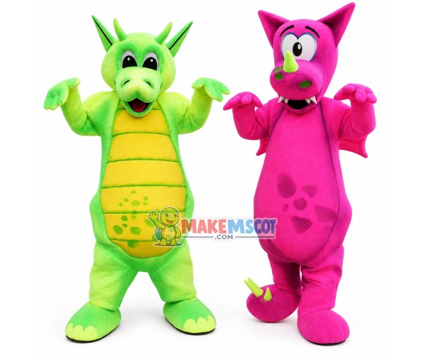 Funny Bright Color Dragon Mascot Costume Funny Bright Color Dragon Mascot Costume