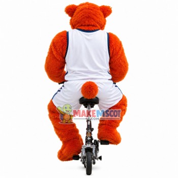 Sunglasses Tiger Riding Folding Bike Mascot Costume Sunglasses Tiger Riding Folding Bike Mascot Costume