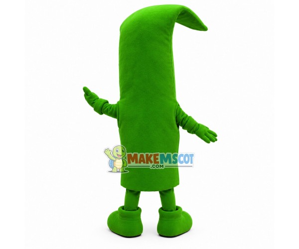 Cartoon Curved Aloe Leaf Mascot Costume Cartoon Curved Aloe Leaf Mascot Costume