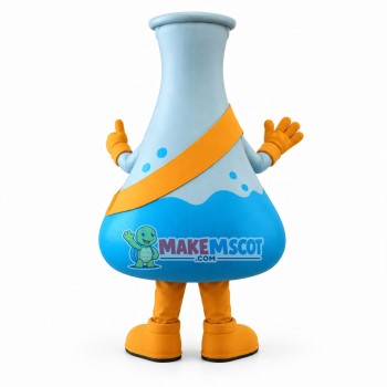 Glass Reagent Bottle of Laboratory Mascot Costume