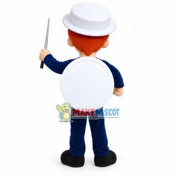 Orange-haired Boy Holding Baton Mascot Costume Orange-haired Boy Holding Baton Mascot Costume
