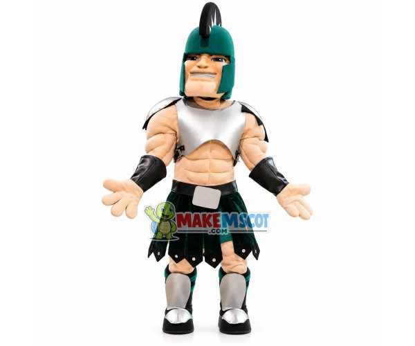 University Blue Eyed Spartan Warrior Mascot Costume University Blue Eyed Spartan Warrior Mascot Costume