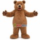Plush Furry Brown Bear Mascot Costume Plush Furry Brown Bear Mascot Costume