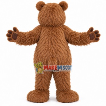 Plush Furry Brown Bear Mascot Costume Plush Furry Brown Bear Mascot Costume