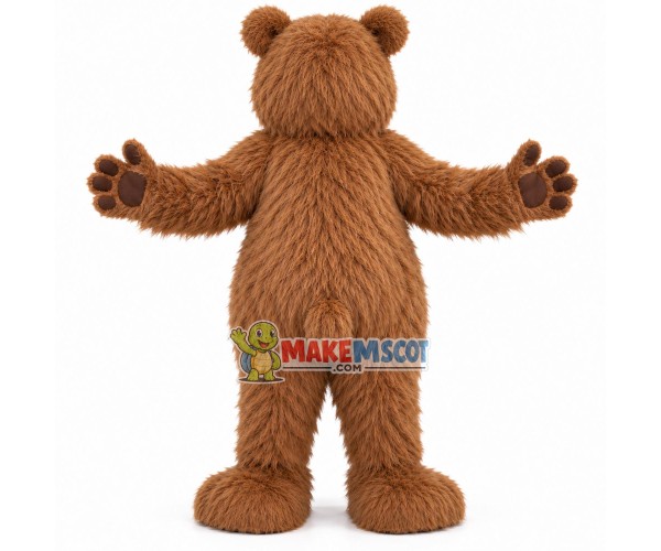 Plush Furry Brown Bear Mascot Costume Plush Furry Brown Bear Mascot Costume