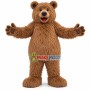 Plush Furry Brown Bear Mascot Costume