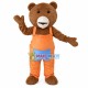 Eyebrow Bear In Pocket Pants Mascot Costume Eyebrow Bear In Pocket Pants Mascot Costume