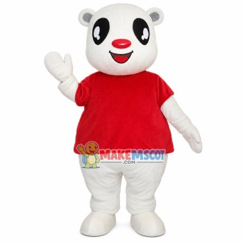 Cute Big-eyed White Bear Mascot Costume Cute Big-eyed White Bear Mascot Costume
