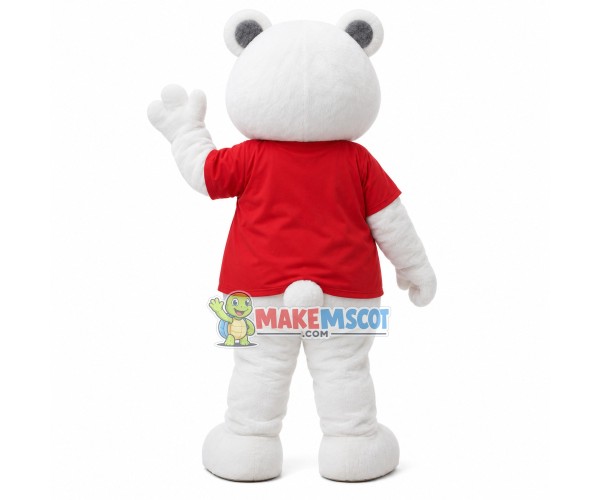 Cute Big-eyed White Bear Mascot Costume Cute Big-eyed White Bear Mascot Costume