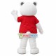 Cute Big-eyed White Bear Mascot Costume Cute Big-eyed White Bear Mascot Costume