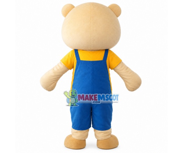 Baby Bear Wearing Pocket Bodysuit Mascot Costume