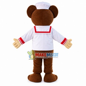 Pleased Patissier Bear Mascot Costume Pleased Patissier Bear Mascot Costume